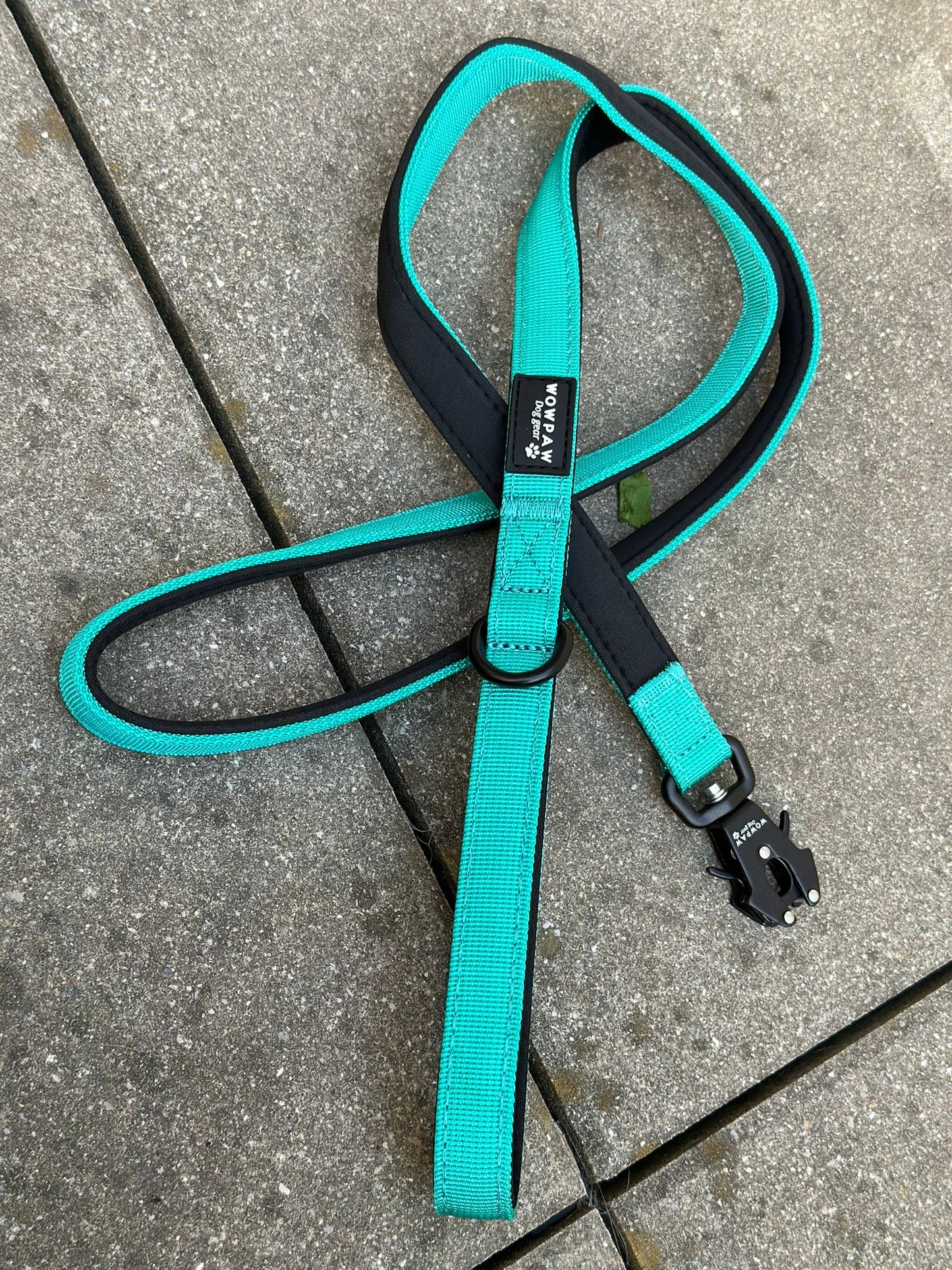 Taktische Hundeleine ULTRA LIGHT XXS Türkis – 1,5 m mit Mini-Froschkarabiner