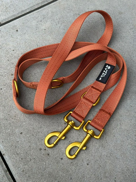 Standard Hundeleine S verstellbar Länge 2m Kupfer Edition