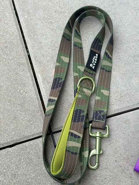 Standard Hundeleine S Länge 1,5m Green Camouflage Edition