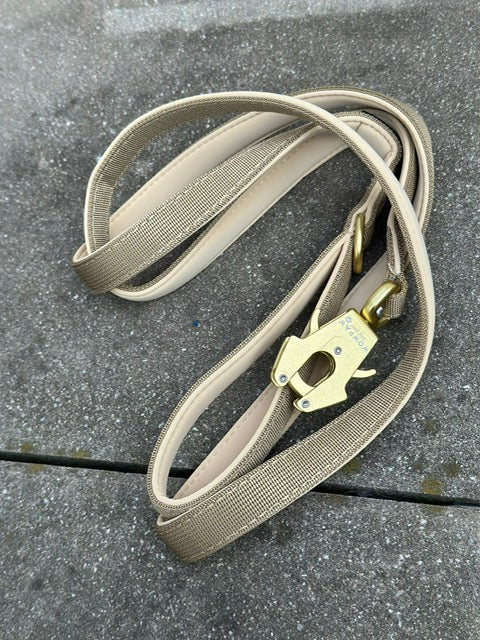 Taktische Hundeleine ULTRA LIGHT Sand Olive Edition, Länge 1,8m XS