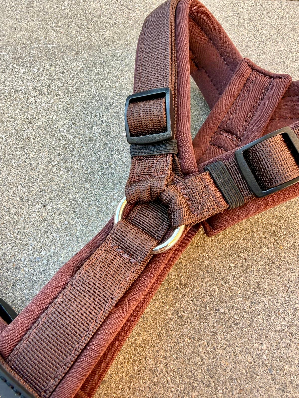 Hochwertiges Hundegeschirr FLOW Espresso Braun Edition