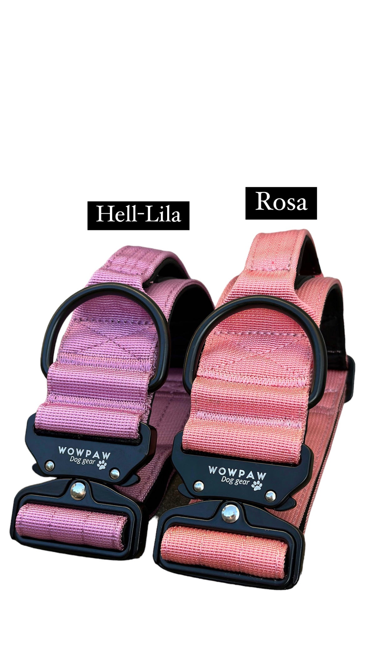 Collare tattico per cani di alta qualità rosa taglia S