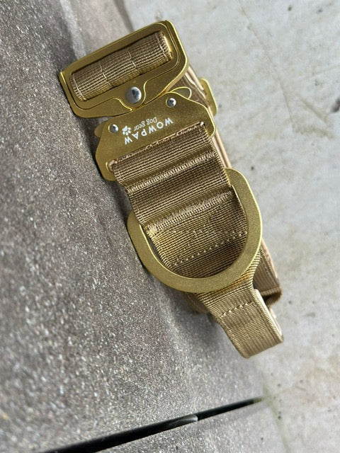 Taktisches Hundehalsband ULTRA LIGHT 5cm Sand Olive Edition L