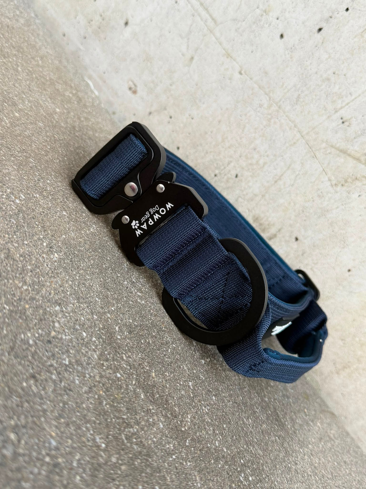 Taktisches Hundehalsband ULTRA LIGHT 3,8cm Navyblue Edition L