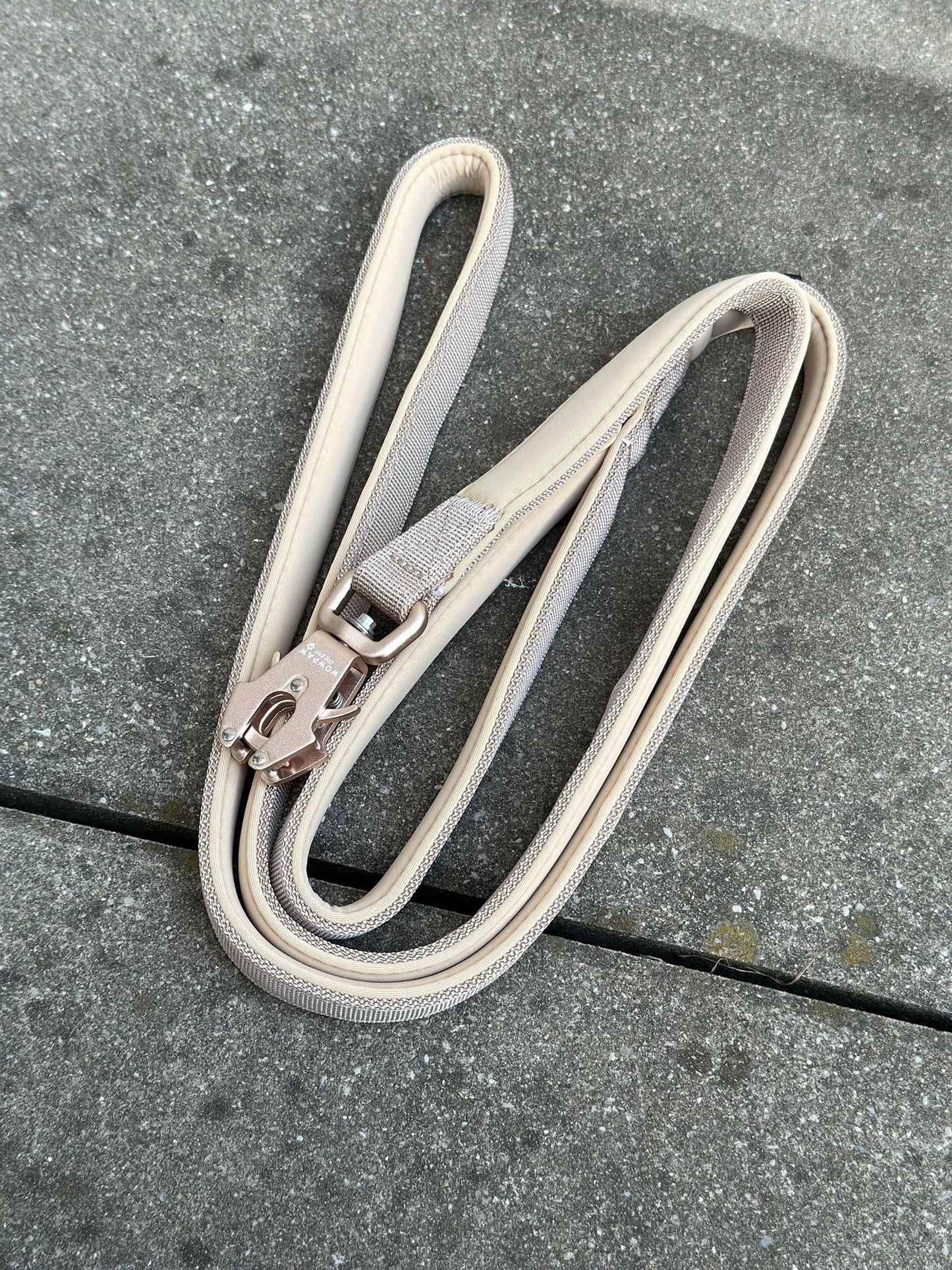 Taktische Hundeleine ULTRA LIGHT Beige Edition, Länge 1,8m XS