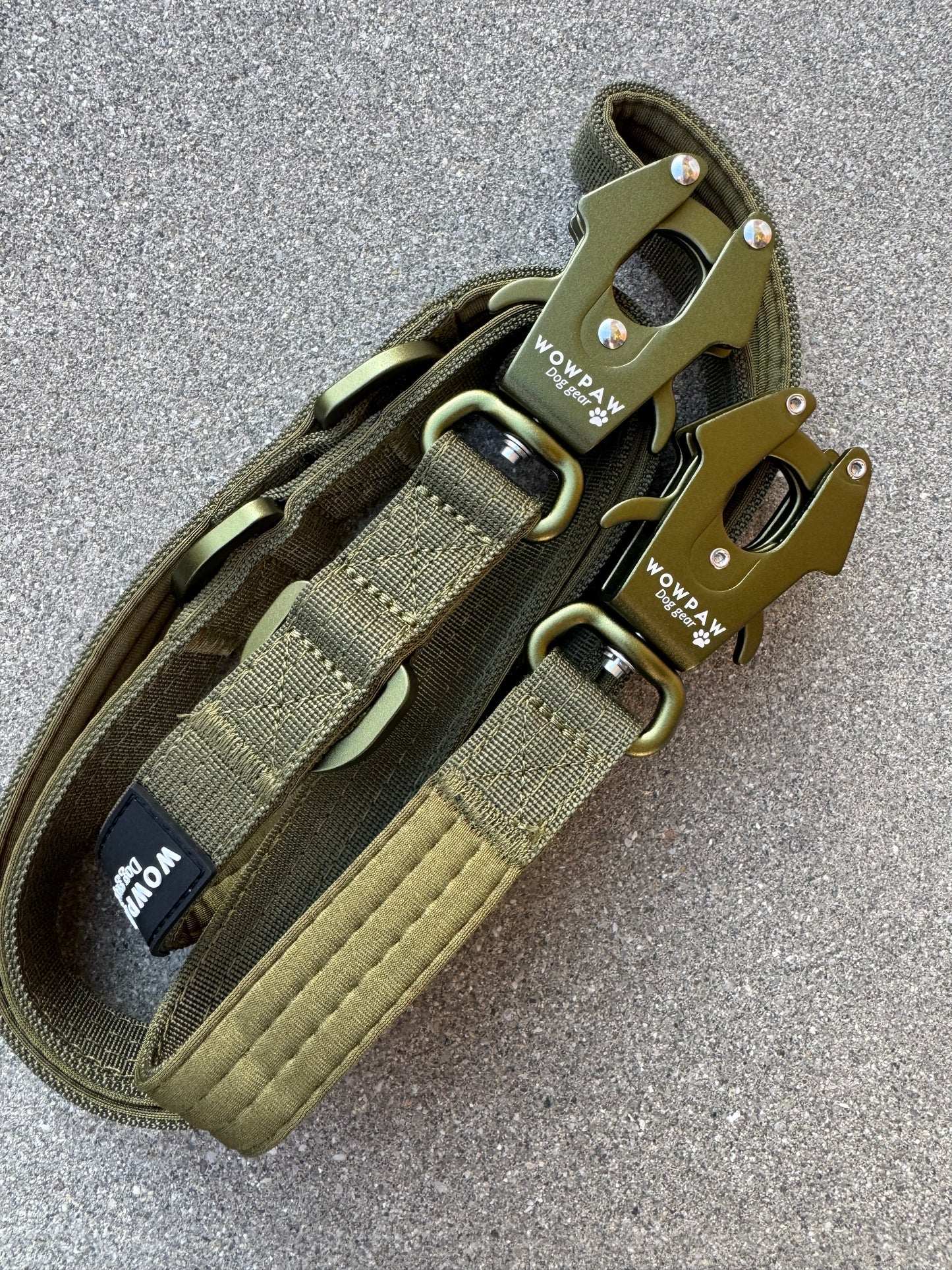 Taktische Hundeleine ULTRA LIGHT Army Green Edition, Länge 2m verstellbar