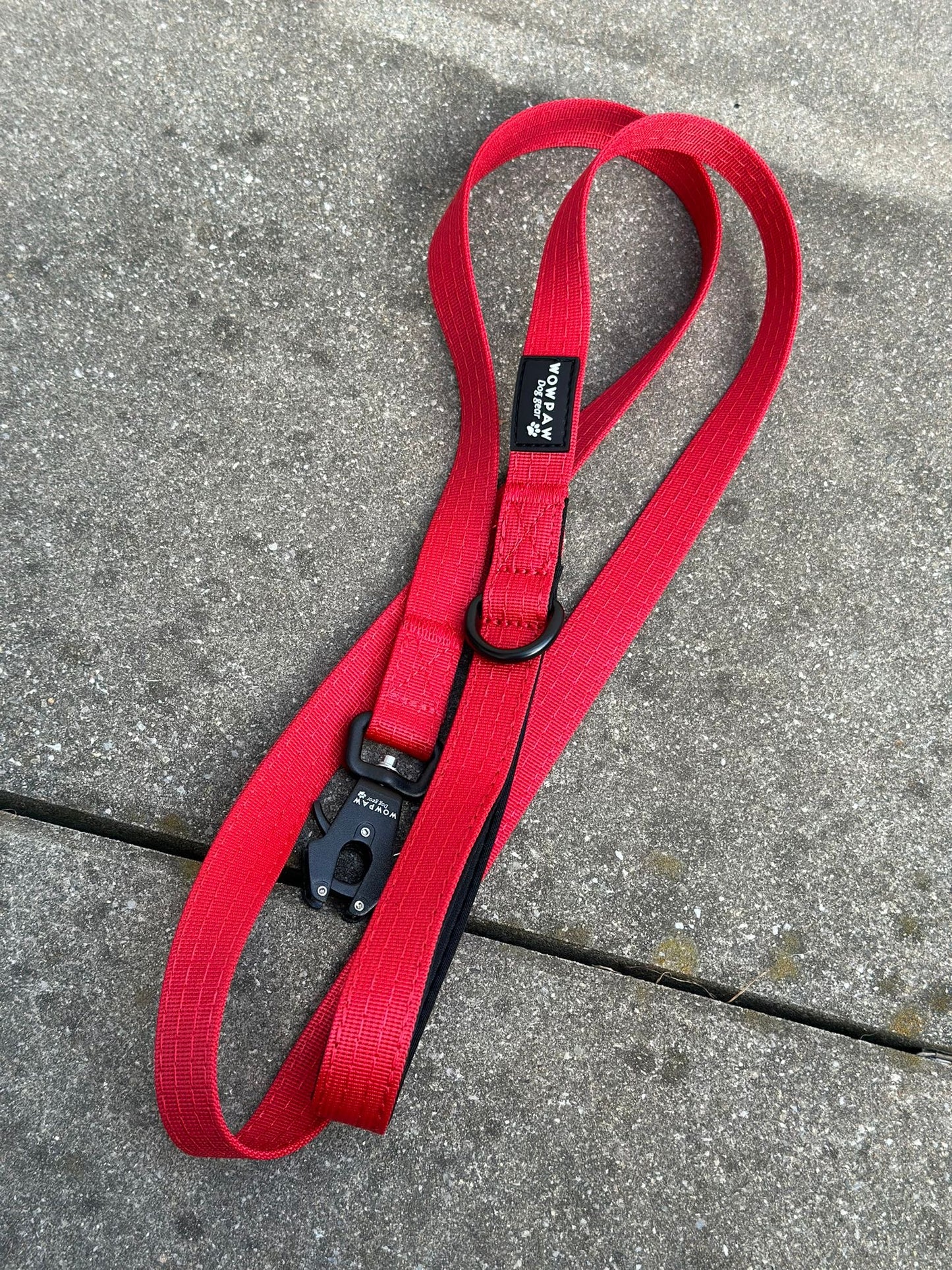 Taktische Hundeleine ULTRA LIGHT SOFTLINE XXS Rot – 1,5 m mit Mini-Froschkarabiner