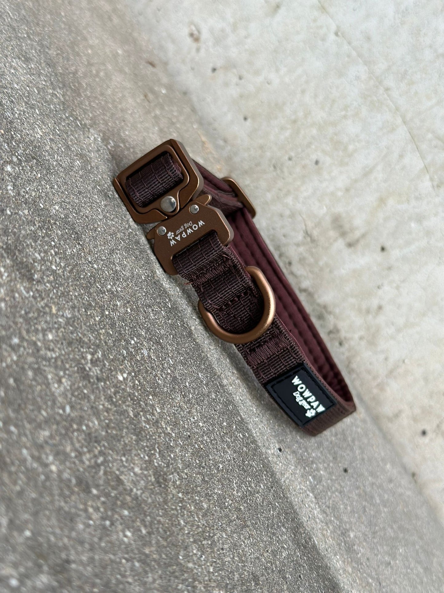 Taktisches Hundehalsband ULTRA LIGHT Espresso Braun Edition XS