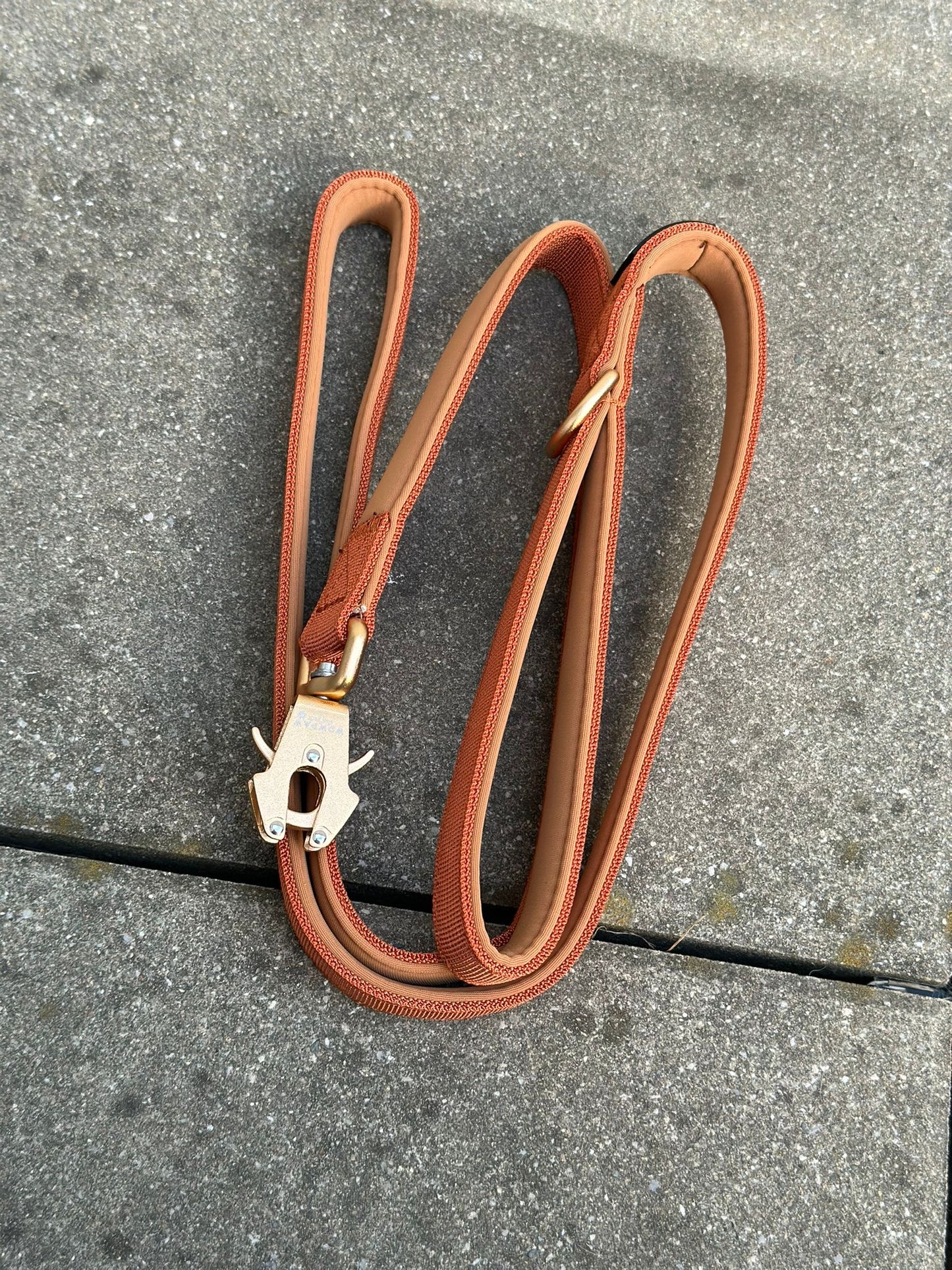 Taktische Hundeleine ULTRA LIGHT XXS Kupfer Edition – 1,5 m mit Mini-Froschkarabiner