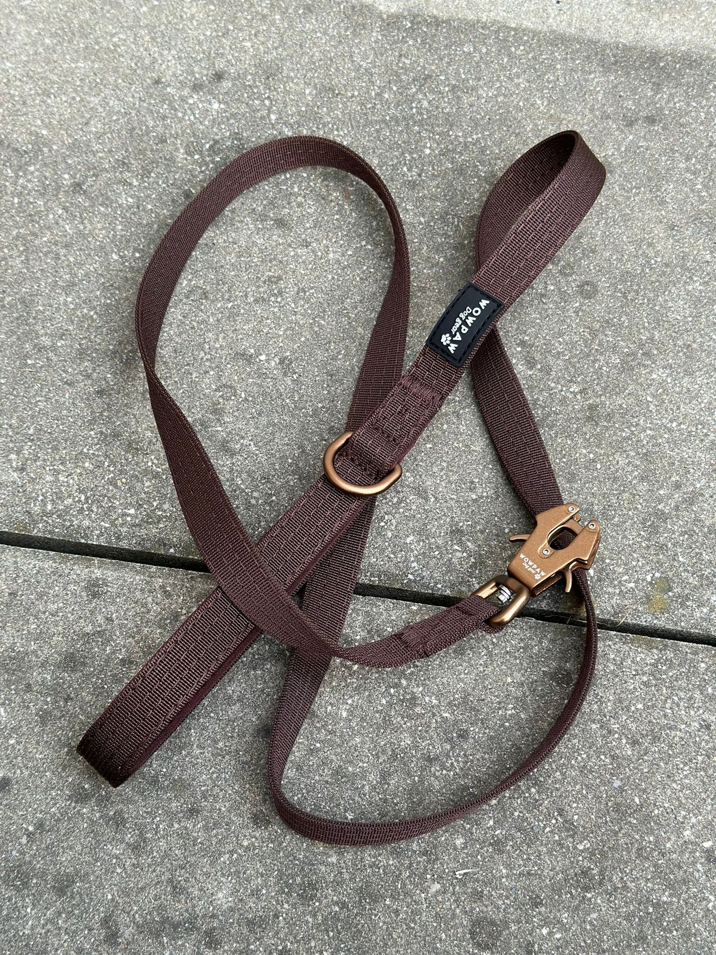 Taktische Hundeleine ULTRA LIGHT SOFTLINE XXS Espresso Braun Edition – 1,5 m mit Mini-Froschkarabiner