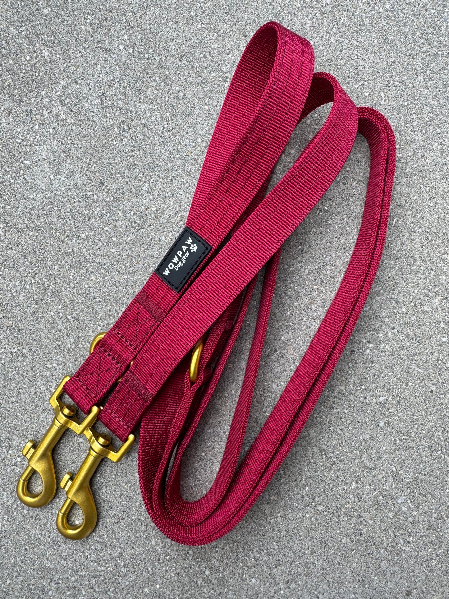 Standard Hundeleine S verstellbar Länge 2m Burgund Edition