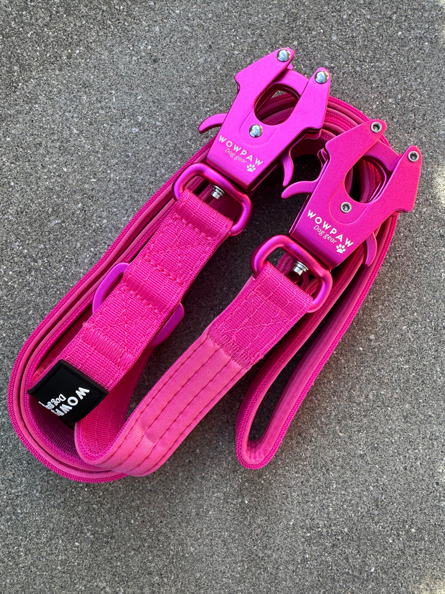 Taktische Hundeleine ULTRA LIGHT Magenta Edition, Länge 2m verstellbar