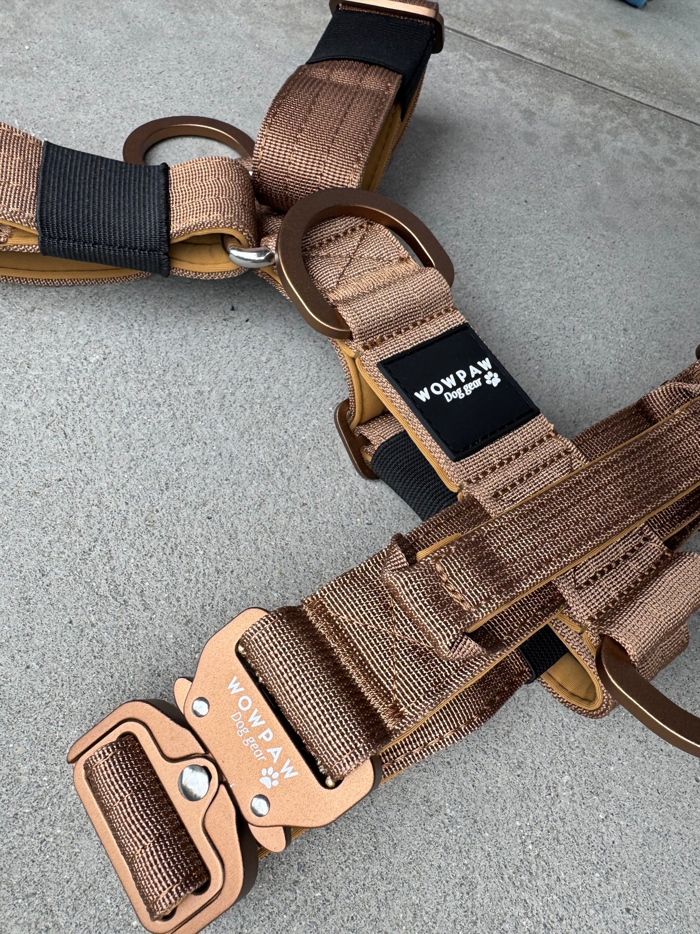 Hochwertiges Hundegeschirr S Braun Edition