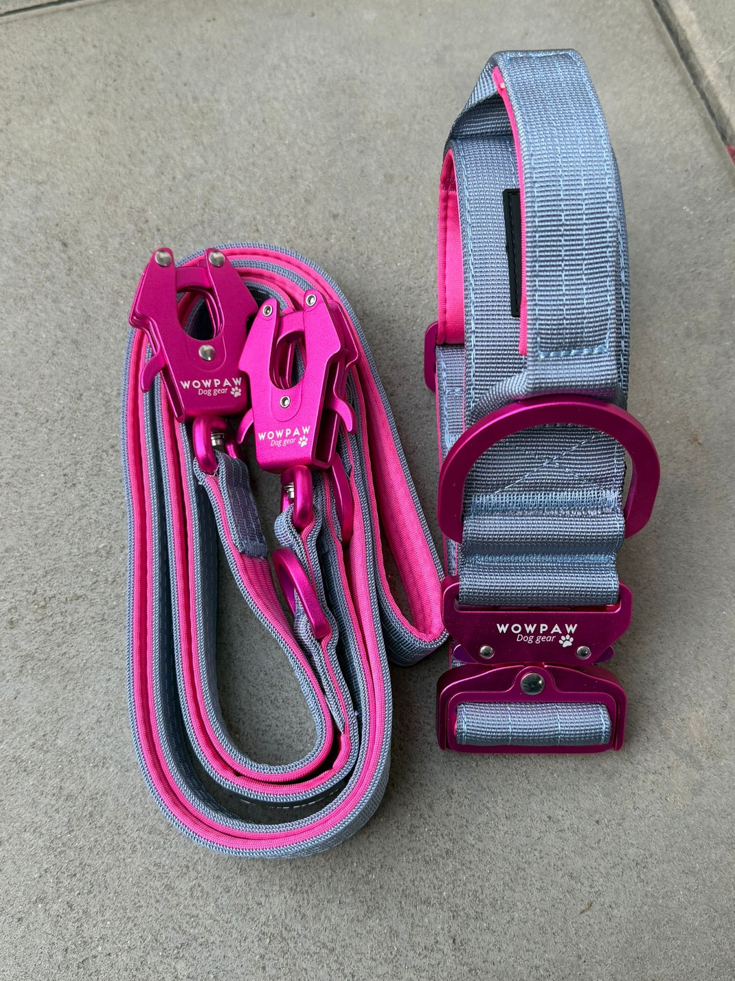 Taktische Hundeleine ULTRA LIGHT Blue Purple Edition, Länge 2m verstellbar