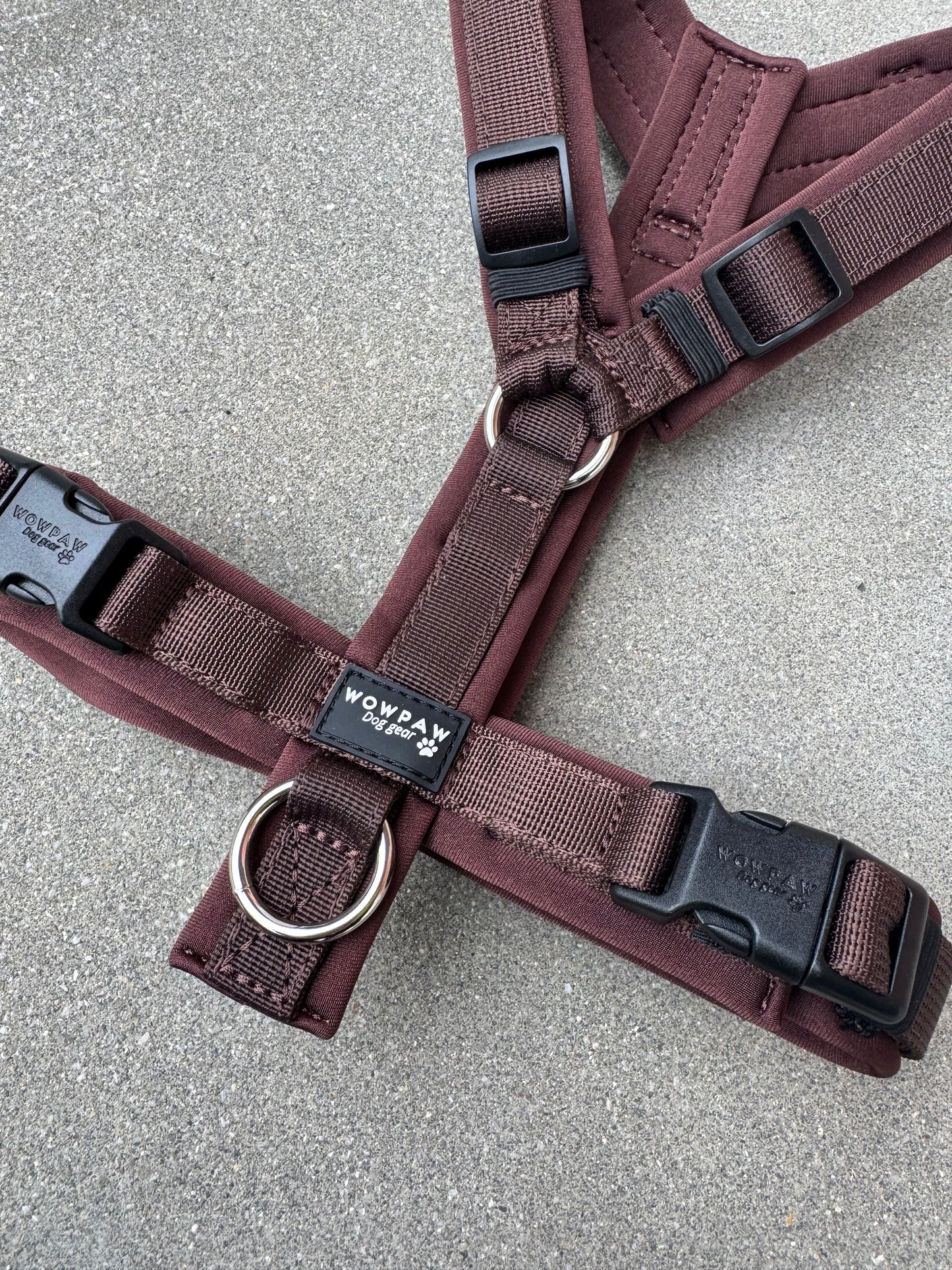 Hochwertiges Hundegeschirr FLOW Espresso Braun Edition