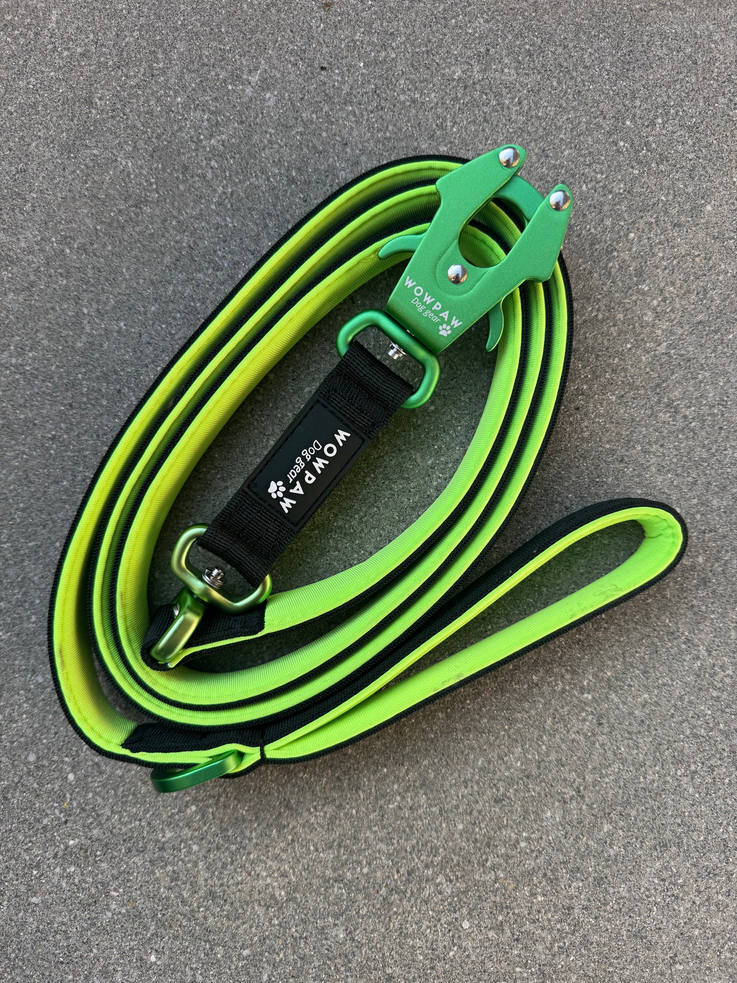 Taktische Hundeleine ULTRA LIGHT Black&Green Edition, Länge 1,8m