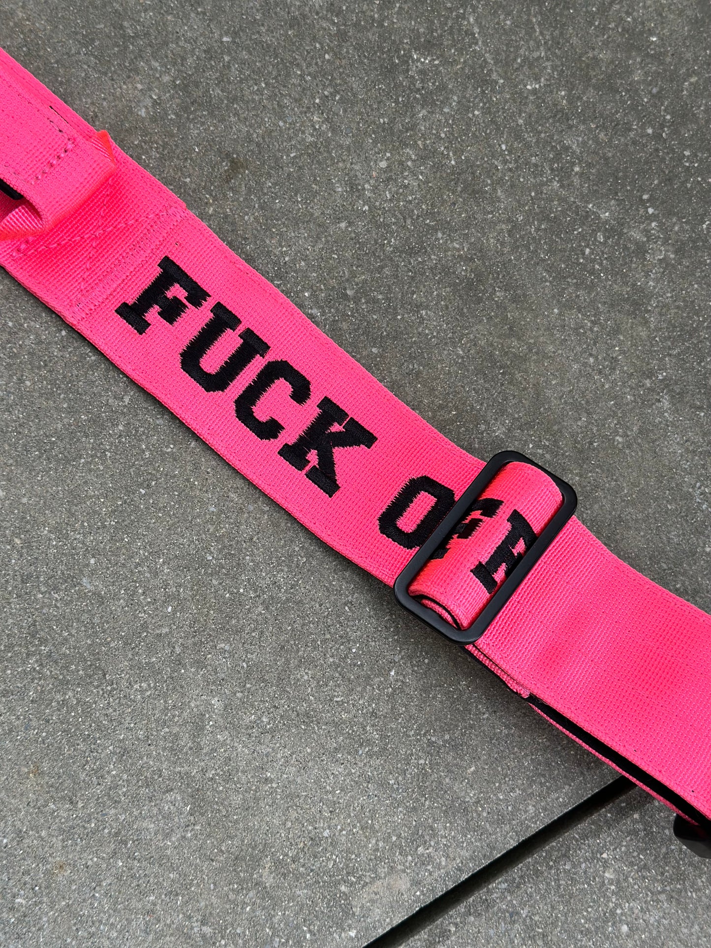 Collare per cani tattico Neon Pink S ricamato