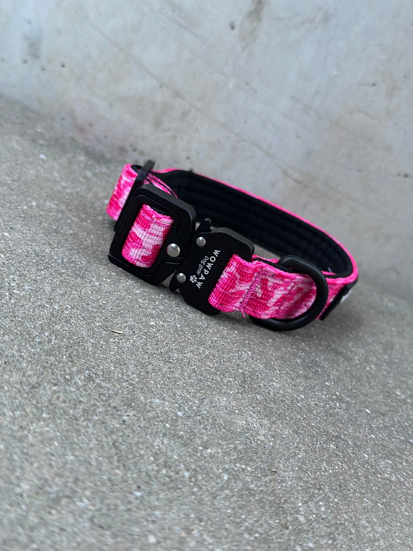 Taktisches Hundehalsband ULTRA LIGHT Pink Camouflage XXS