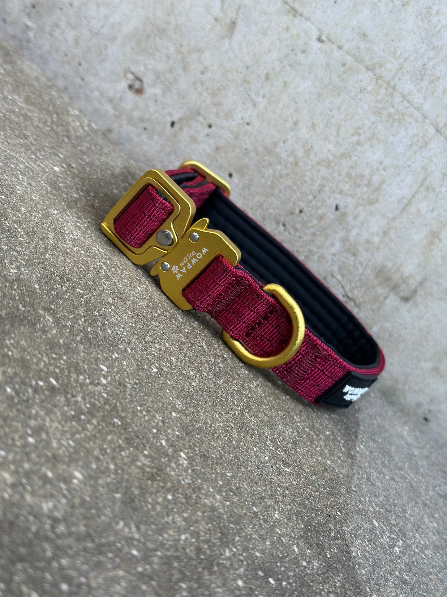 Obroża taktyczna dla psa ULTRA LIGHT Burgundy Edition XS