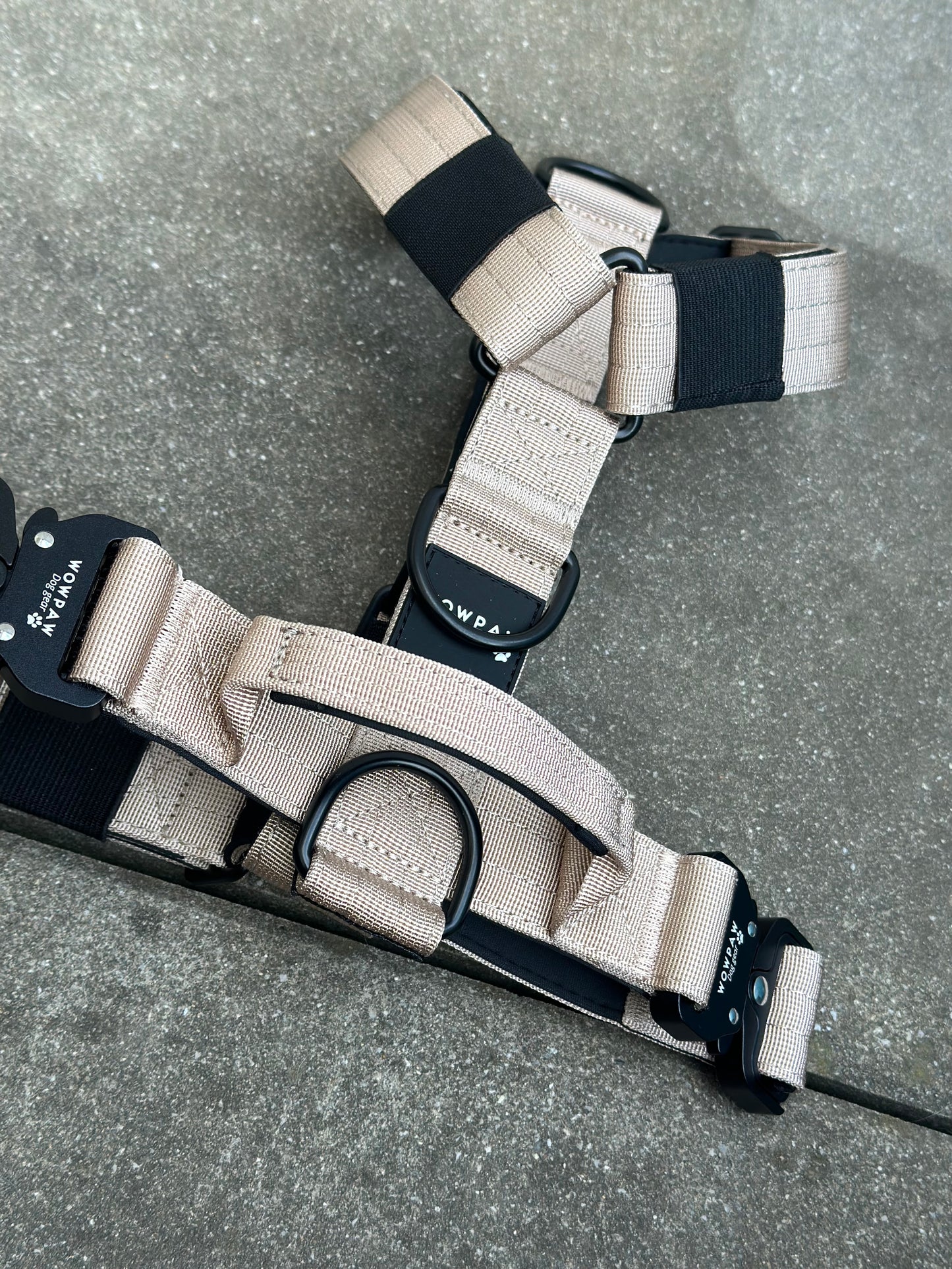 Hochwertiges Hundegeschirr M Beige