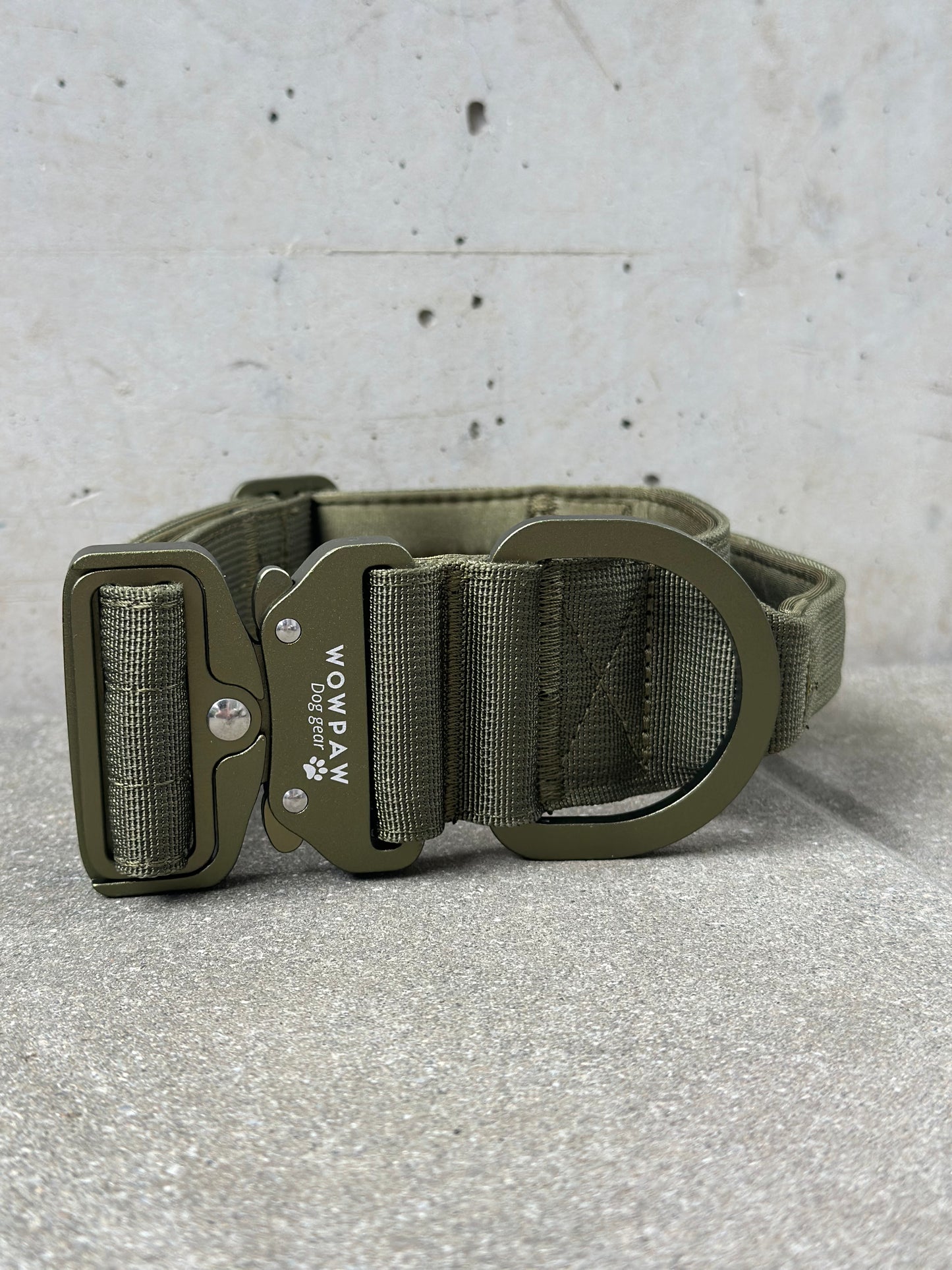Wysokiej jakości taktyczna obroża dla psa 5cm ULTRA LIGHT Army Green Edition rozmiar M