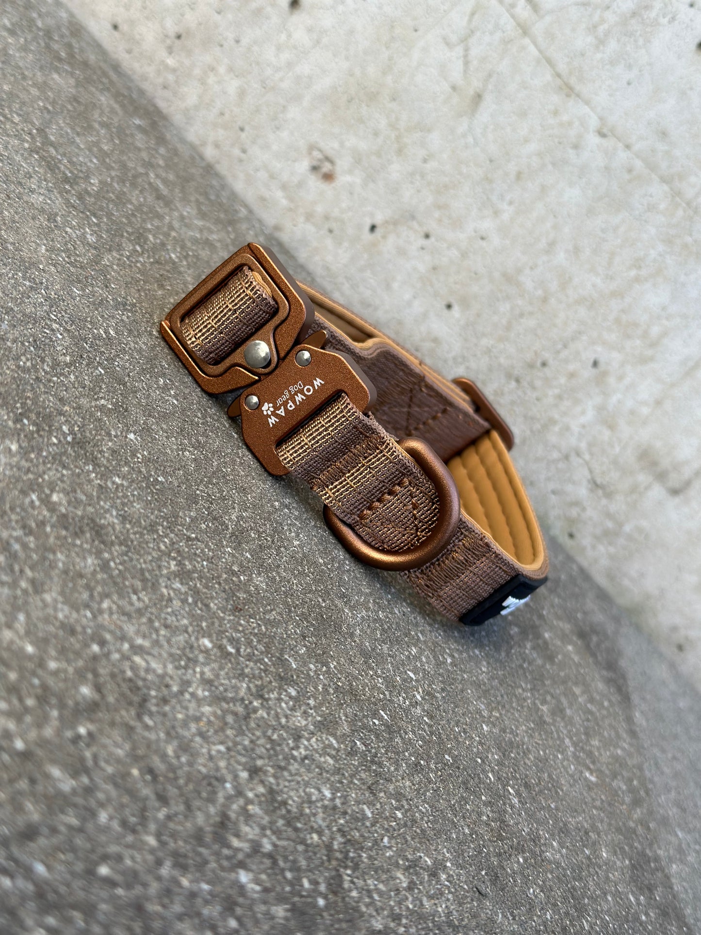 Taktisches Hundehalsband ULTRA LIGHTBraun Edition XS