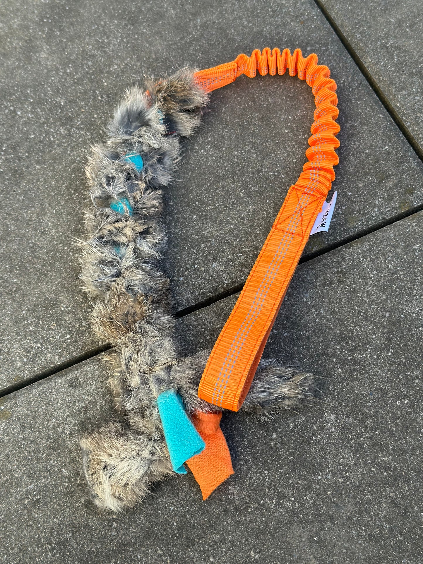 Bungee Zergel pleciony różowo-niebiesko-pomarańczowy