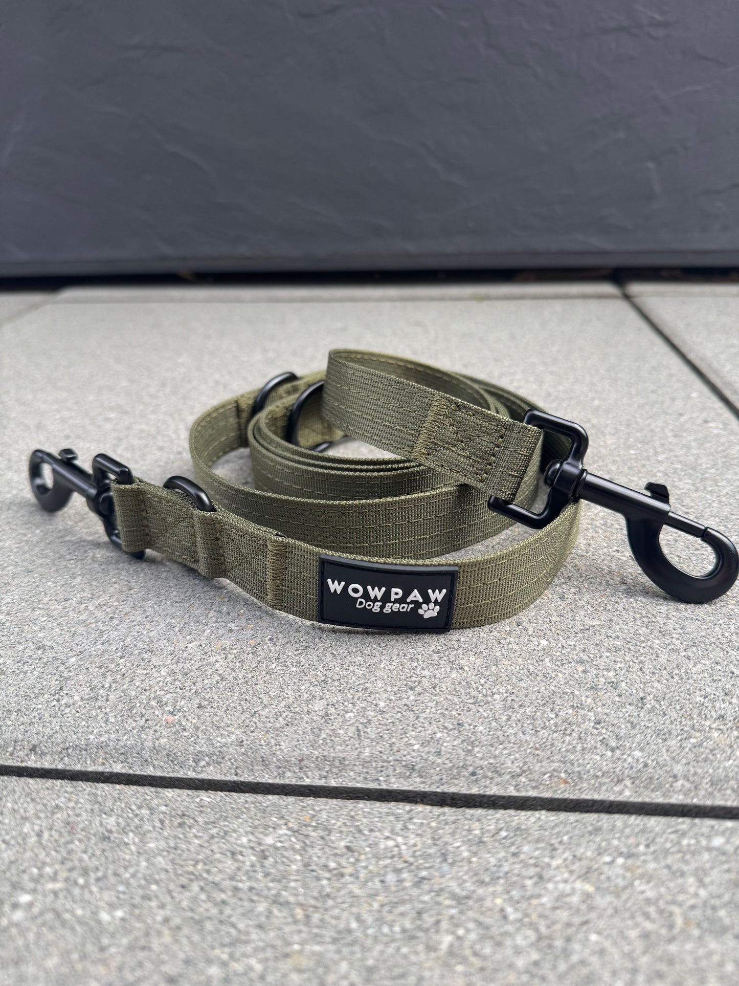 Standard Hundeleine M verstellbar Länge 2m Army Green