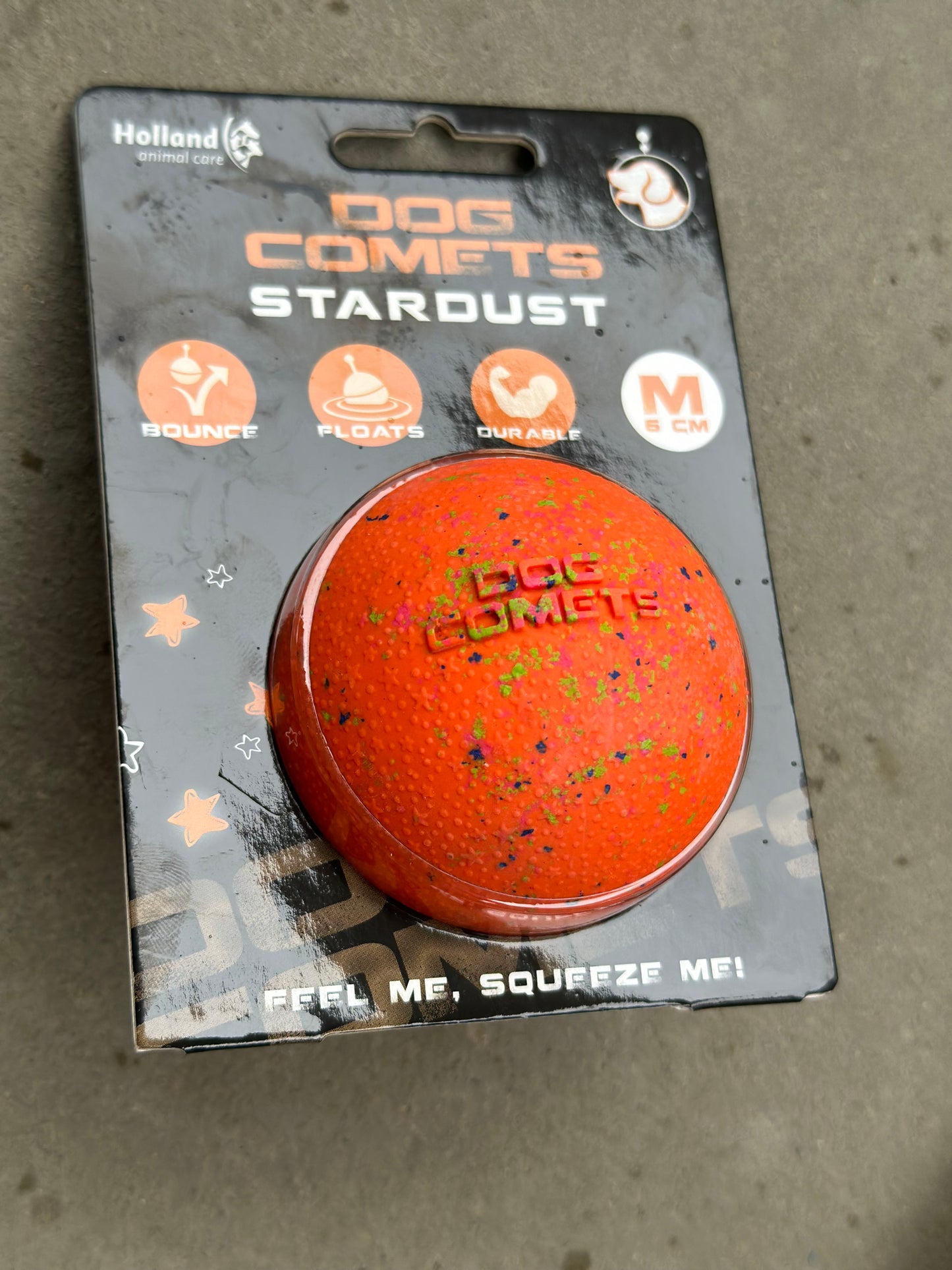 Dog Comets Ball Stardust S / M / Pink / Orange