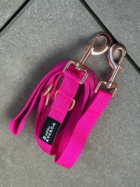 Standard Hundeleine S verstellbar Länge 2m Magenta