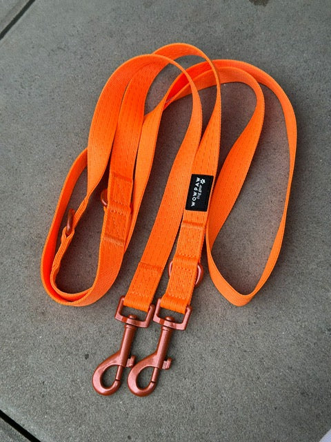 Standard Hundeleine M verstellbar Länge 2m Neonorange Edition