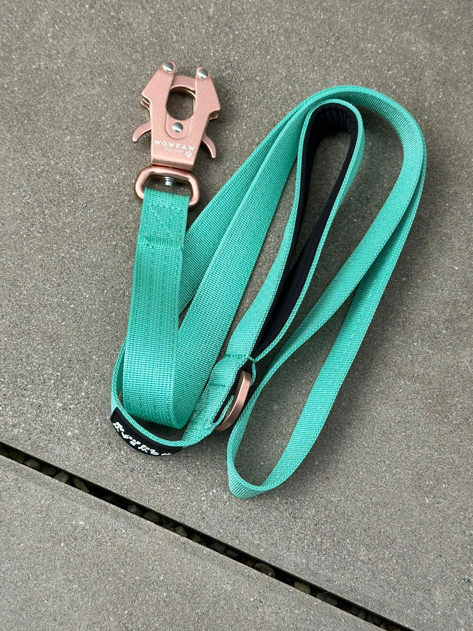 Guinzaglio tattico per cani con moschettone a rana, girevole a 360°, lunghezza 1,8 m, nero