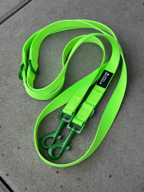 Standard Hundeleine S verstellbar Länge 2m Neongrün Edition