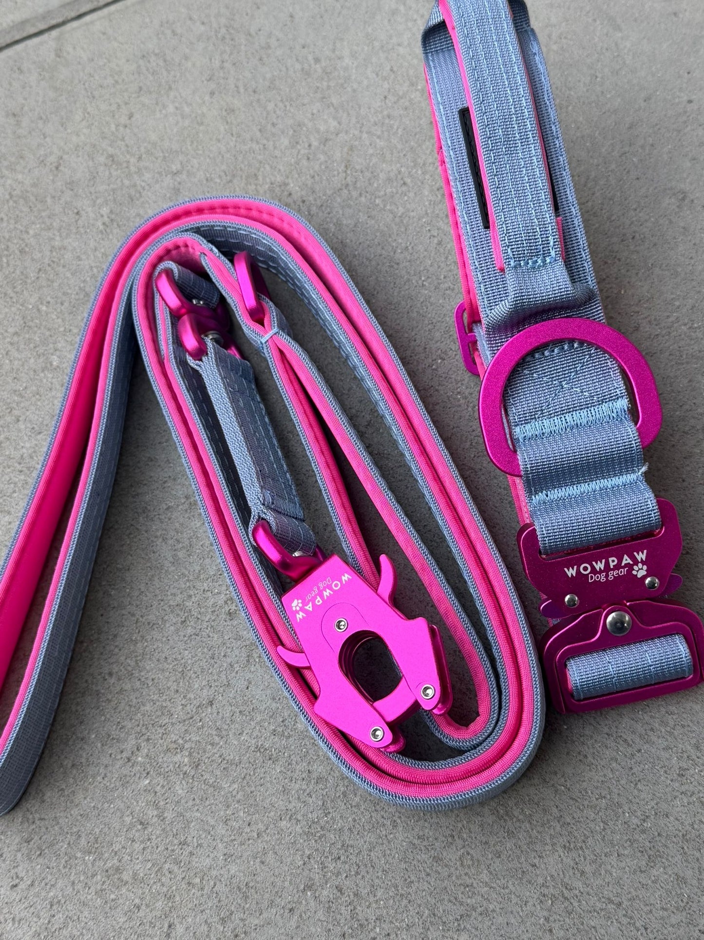 Taktisches Hundehalsband ULTRA LIGHT 3,8cm Blue Purple Edition L