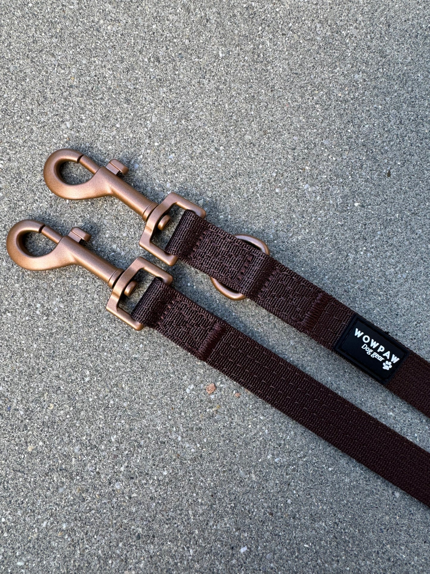 Smycz dla psa standardowa S, regulowana długość 2m, Espresso Brown Edition