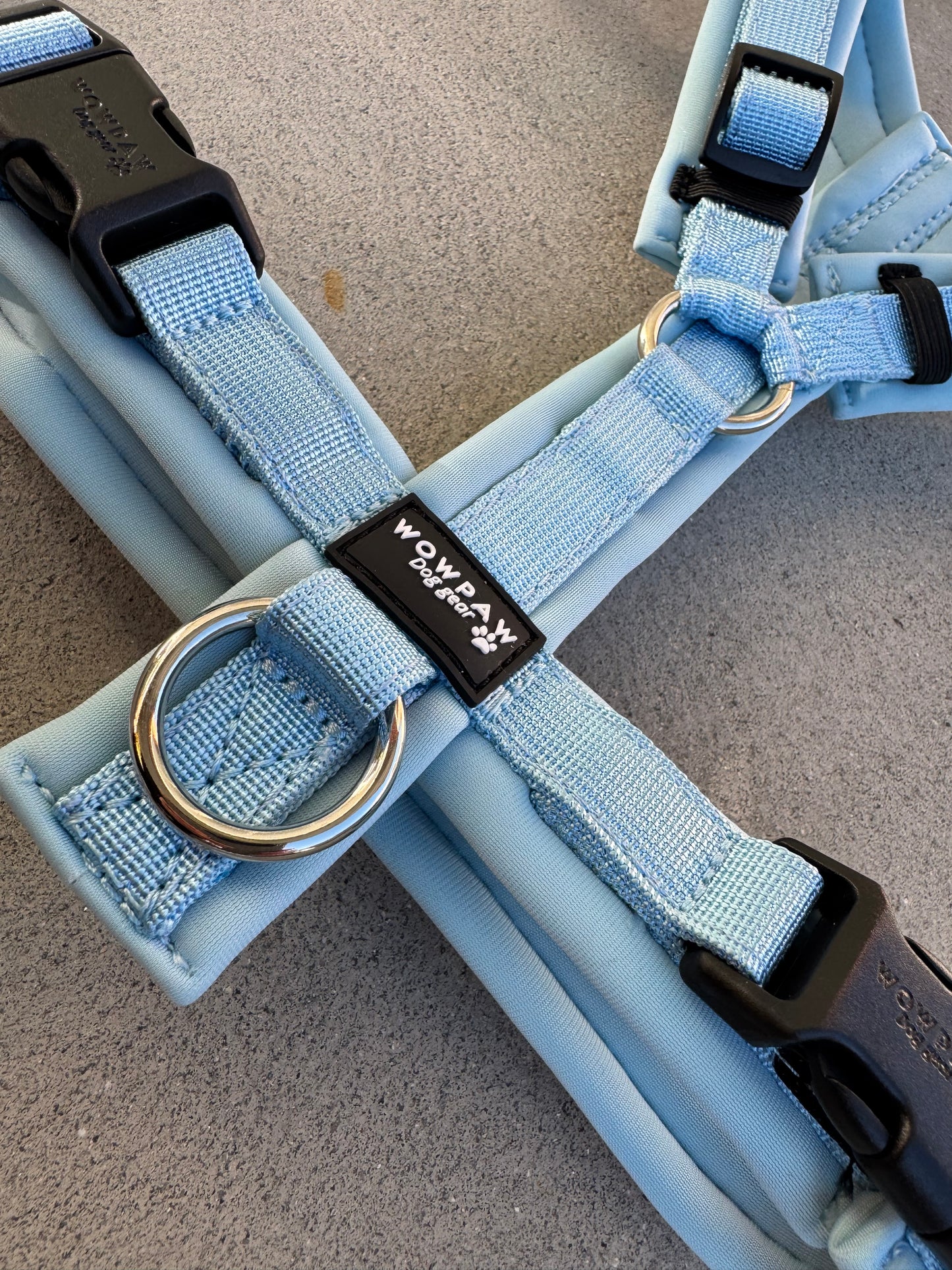 Hochwertiges Hundegeschirr FLOW Sky Blue Edition