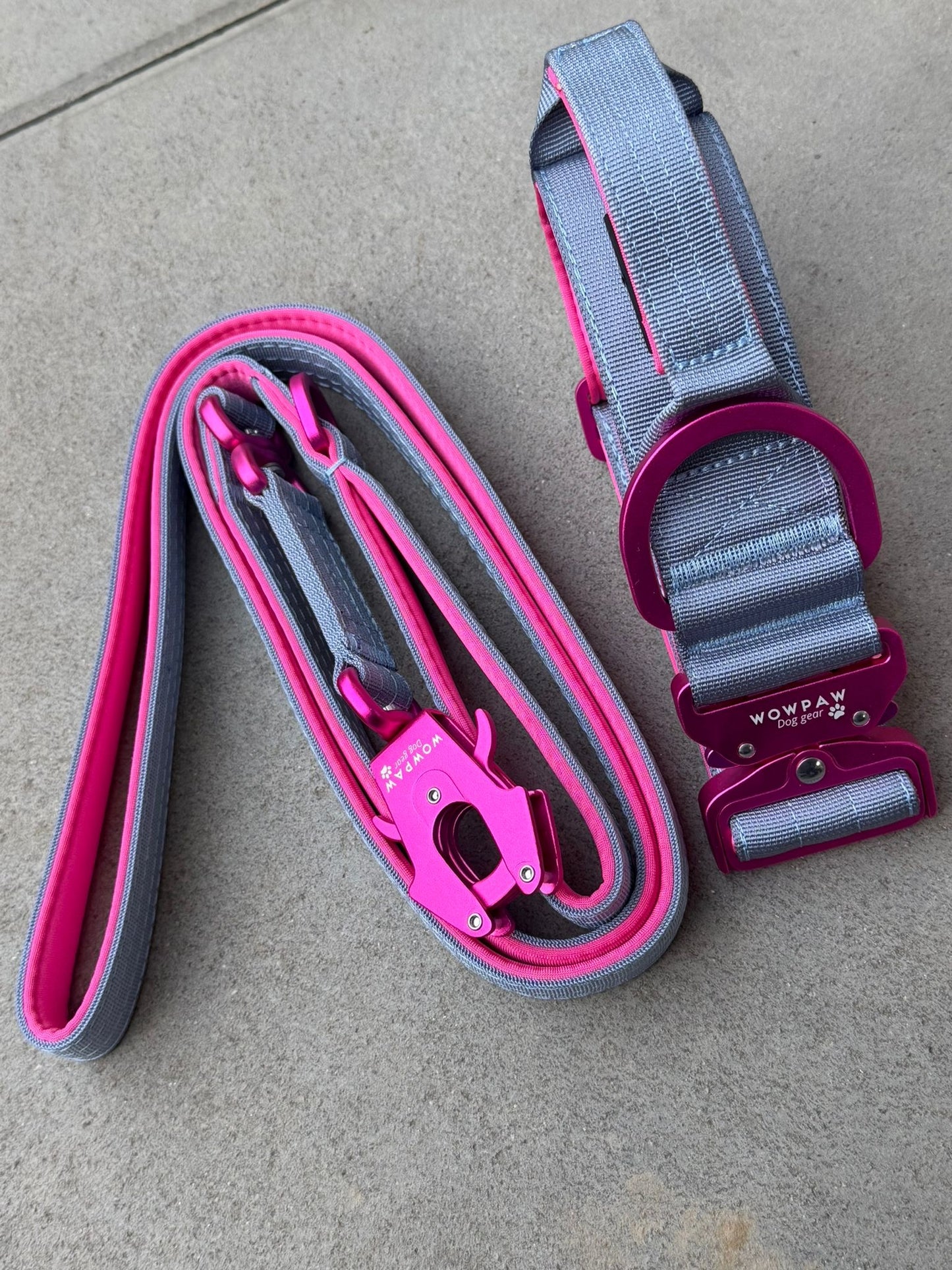 Taktisches Hundehalsband ULTRA LIGHT 5cm Blue Purple Edition M