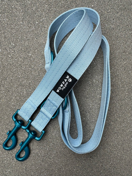 Standard Hundeleine S verstellbar Länge 2m Light Blue Edition