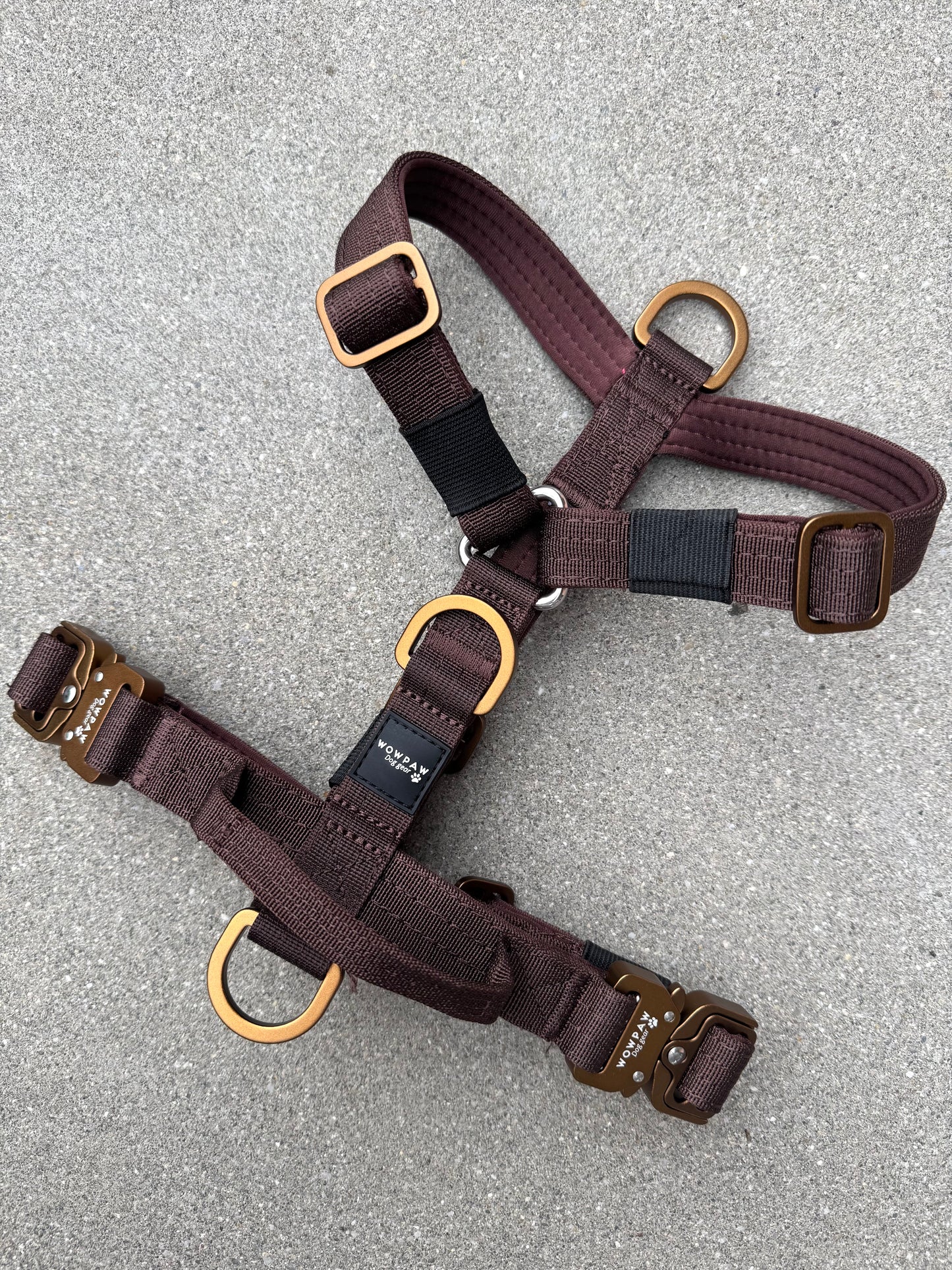Hochwertiges Hundegeschirr XS Espresso Braun Edition