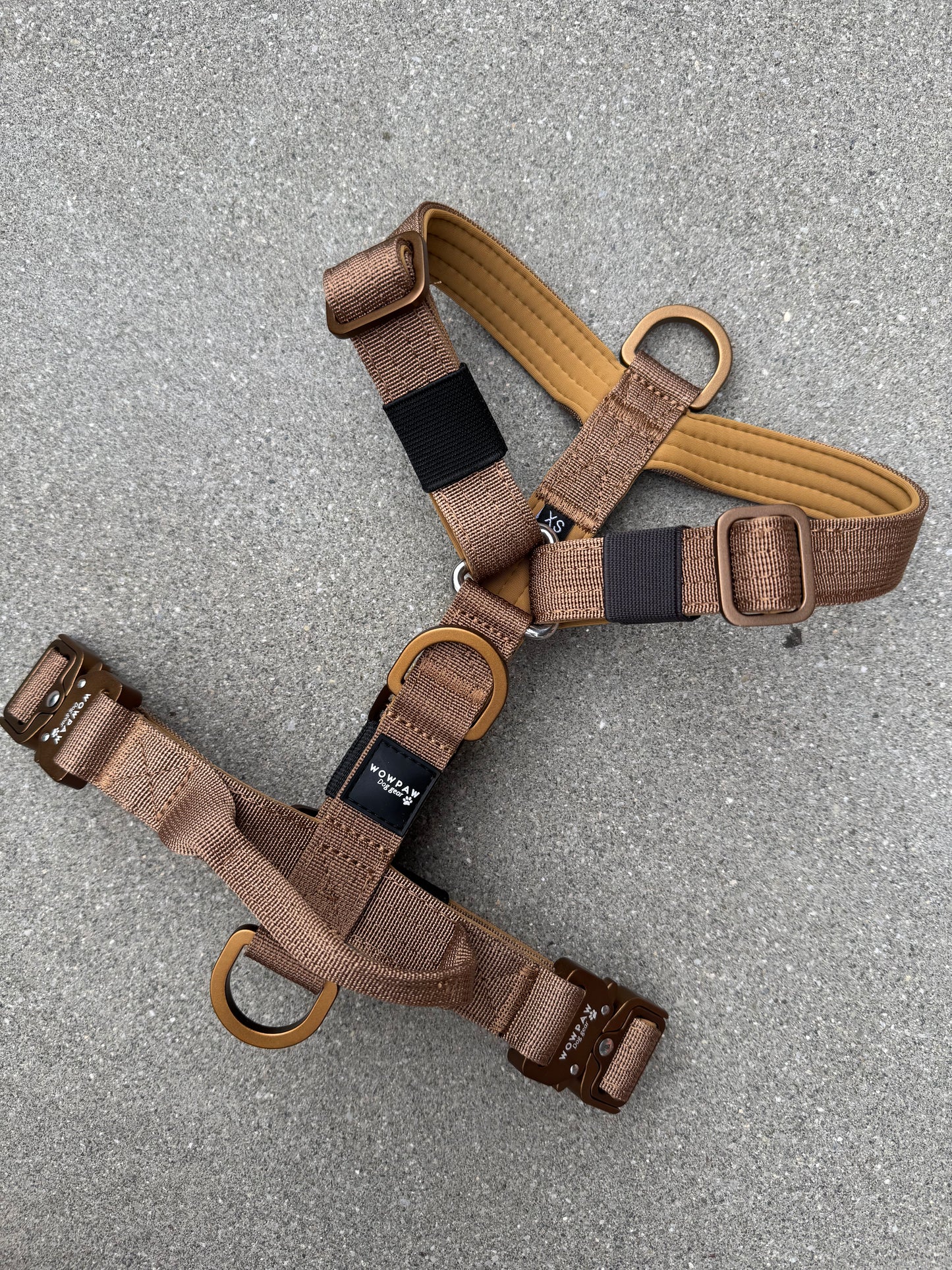 Hochwertiges Hundegeschirr XS Braun Edition