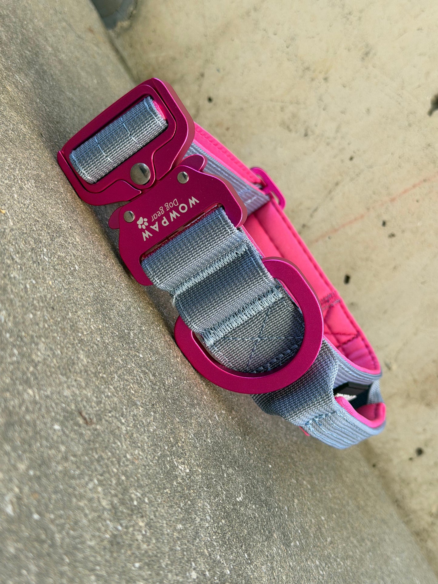 Taktisches Hundehalsband ULTRA LIGHT 3,8cm Blue Purple Edition L