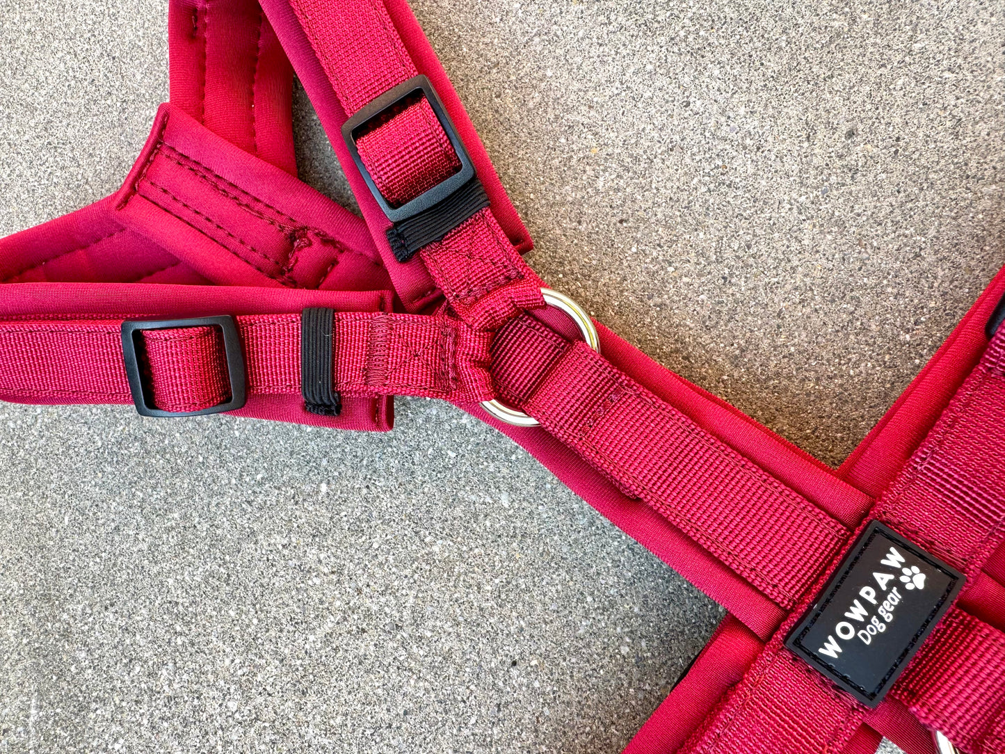 Hochwertiges Hundegeschirr FLOW Burgund Edition