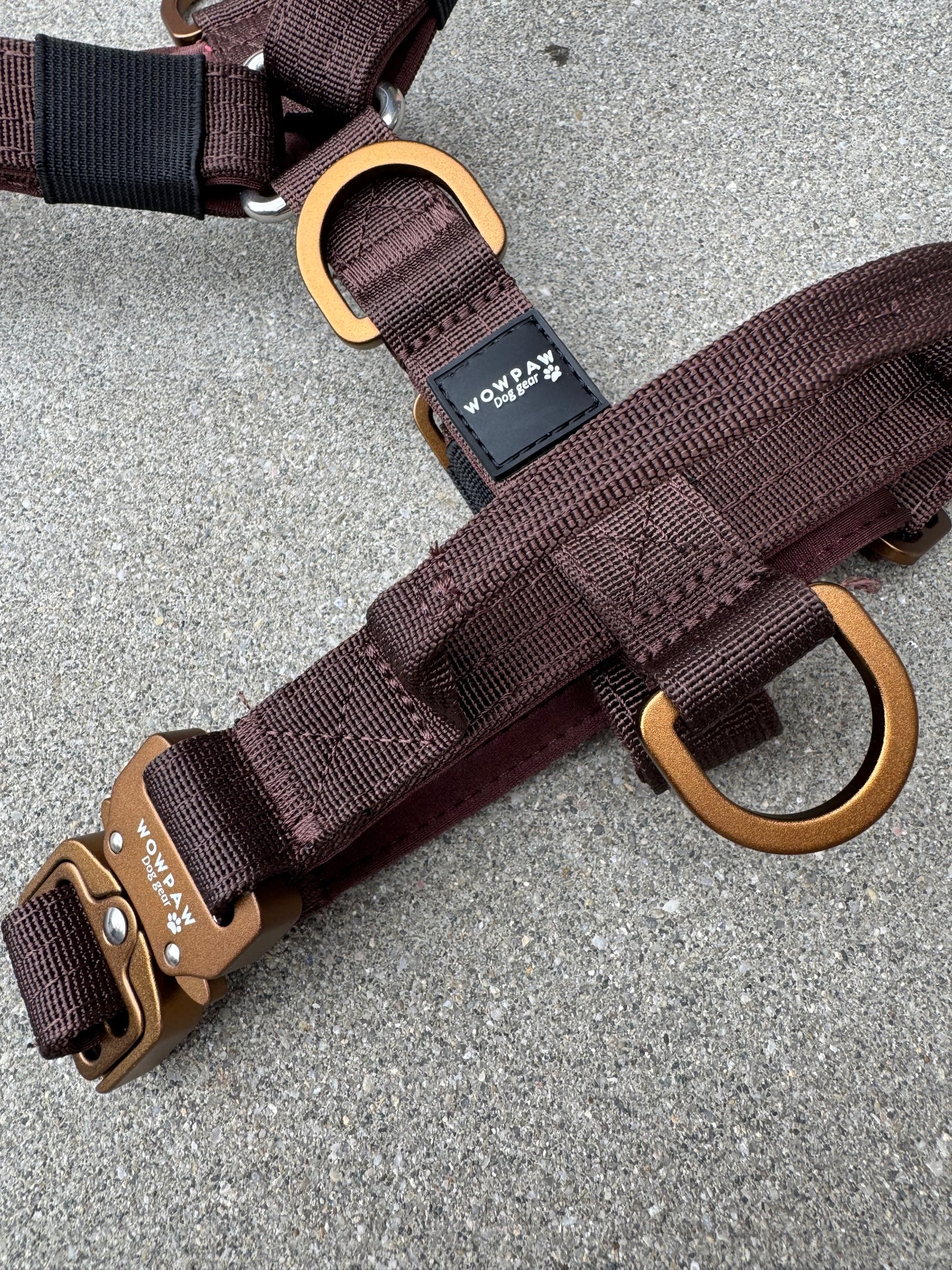 Hochwertiges Hundegeschirr XS Espresso Braun Edition
