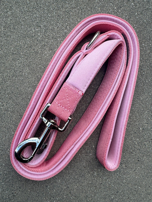 Basic Hundeleine Rosa-Silber Edition 1,8m