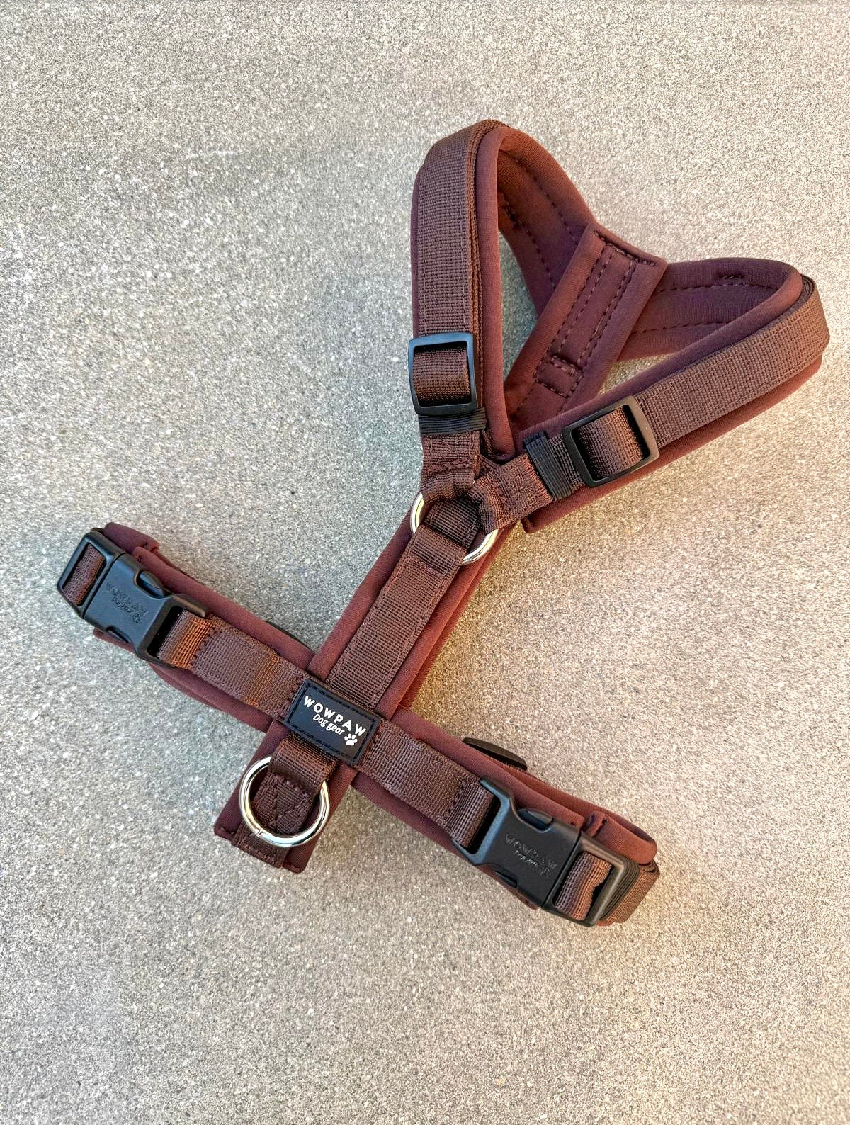 Hochwertiges Hundegeschirr FLOW Espresso Braun Edition