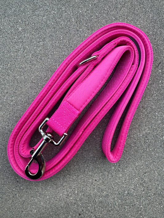 Basic Hundeleine Magenta-Silber Edition 1,8m