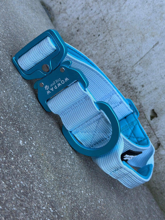 Taktisches Hundehalsband ULTRA LIGHT 3,8cm Light Blue Edition S