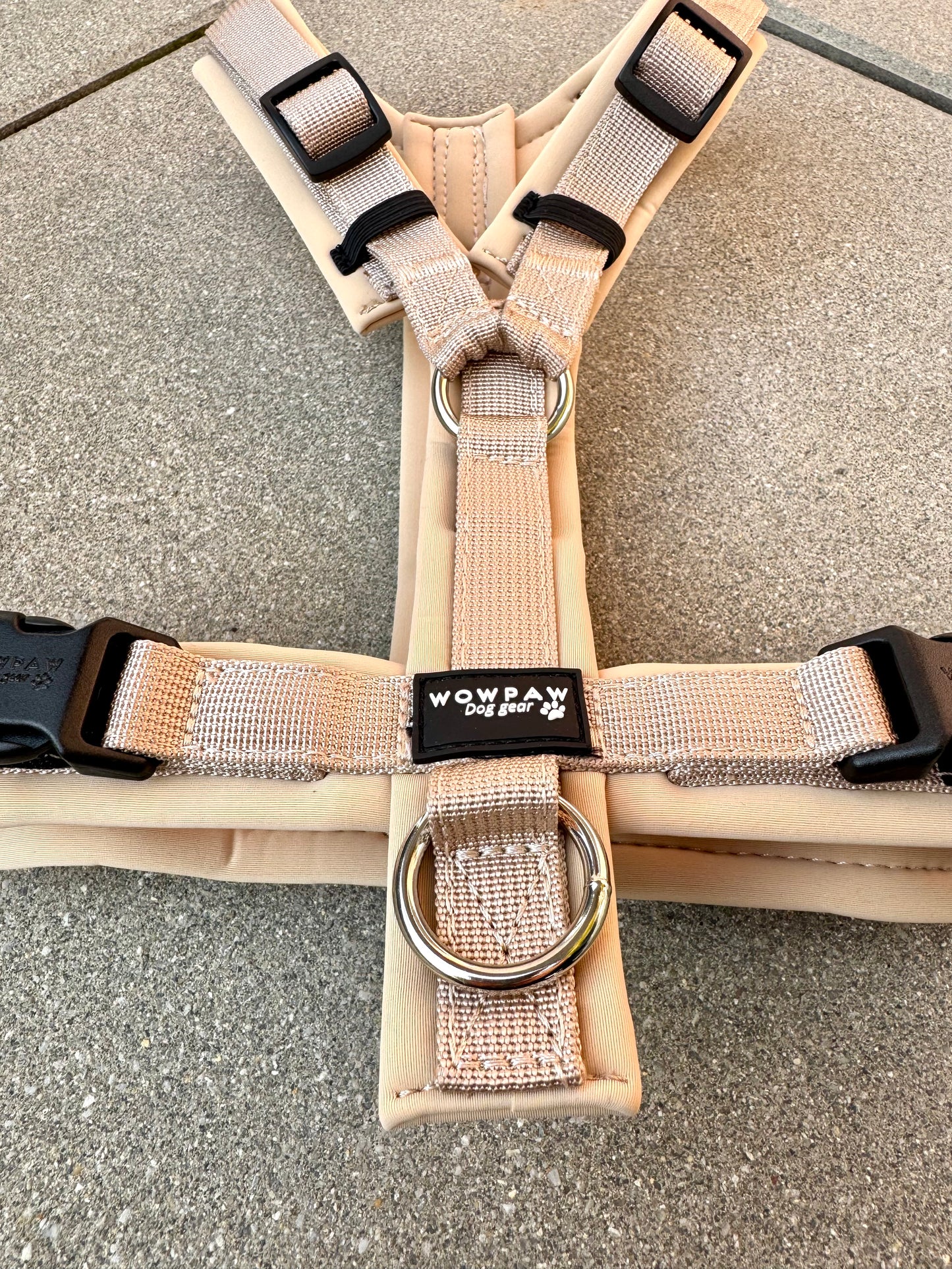 Hochwertiges Hundegeschirr FLOW Beige Edition