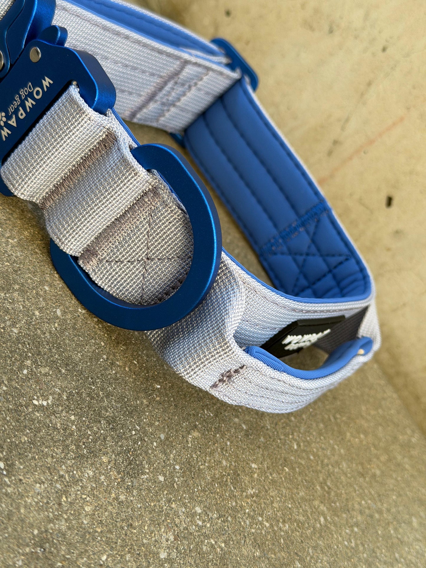 Taktisches Hundehalsband ULTRA LIGHT 3,8cm Grey Edition L