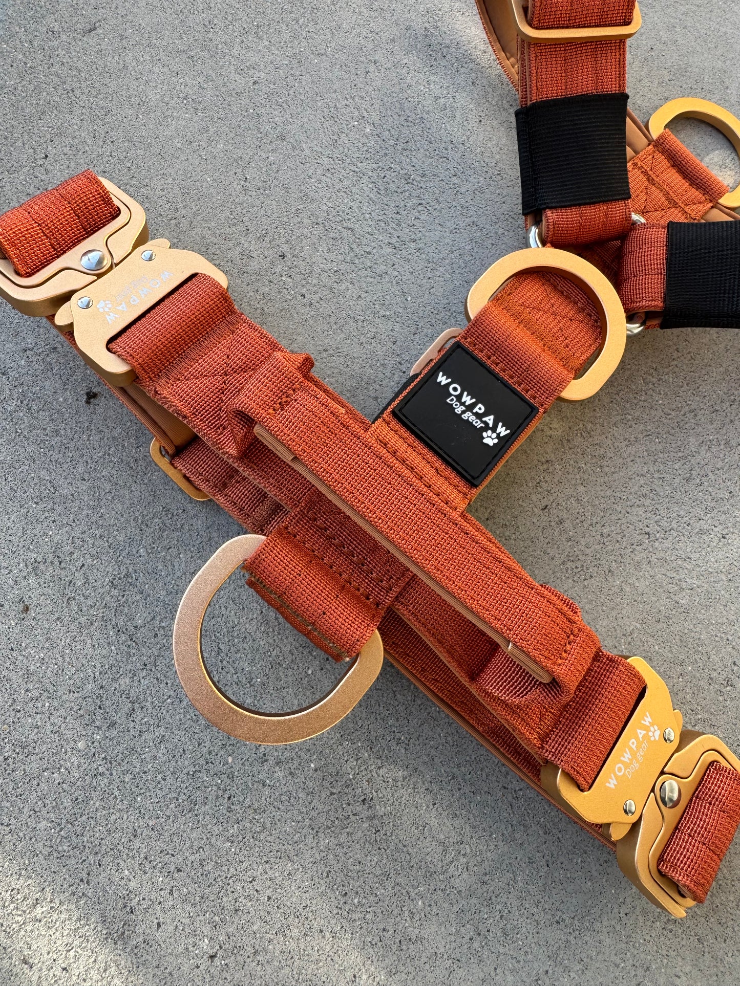 Hochwertiges Hundegeschirr L Kupfer Edition